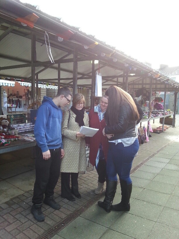 Our Regeneration Officer met traders on Haslingden Market about Christmas events & the great work they're doing improving the market