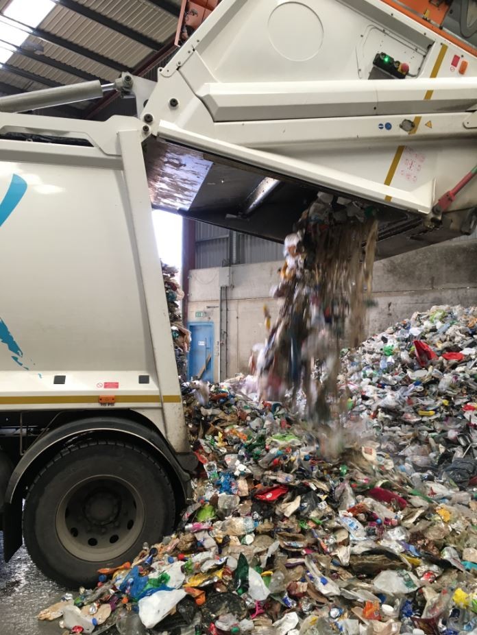 The Valley's glass, cans and plastics that we've collected and taken to the bulking centre ready for recycling!